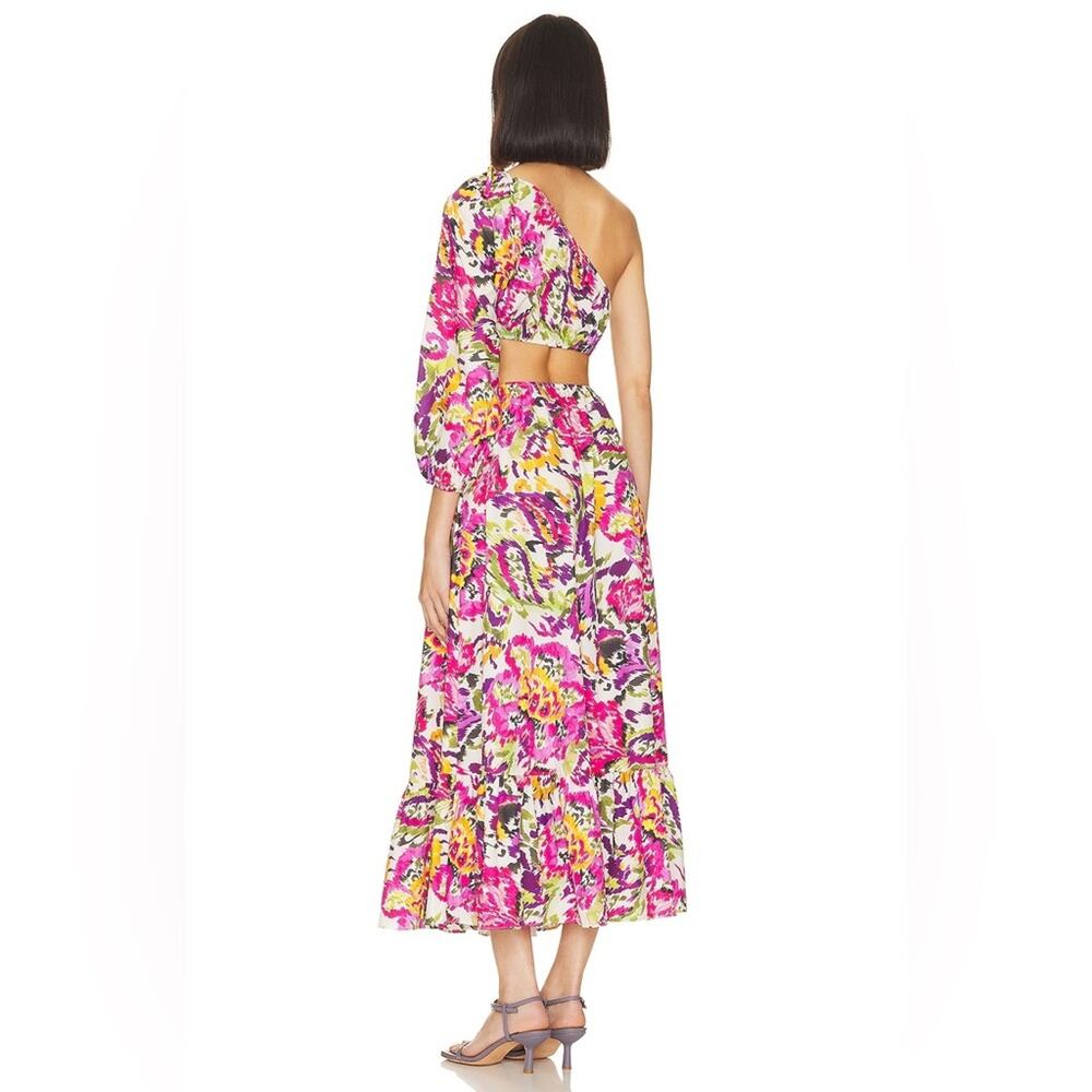 NWT Misa Mahika Dress in Flora Splash Multicolor Flowers sz L Cottage Fairy $470 - Picture 3 of 5
